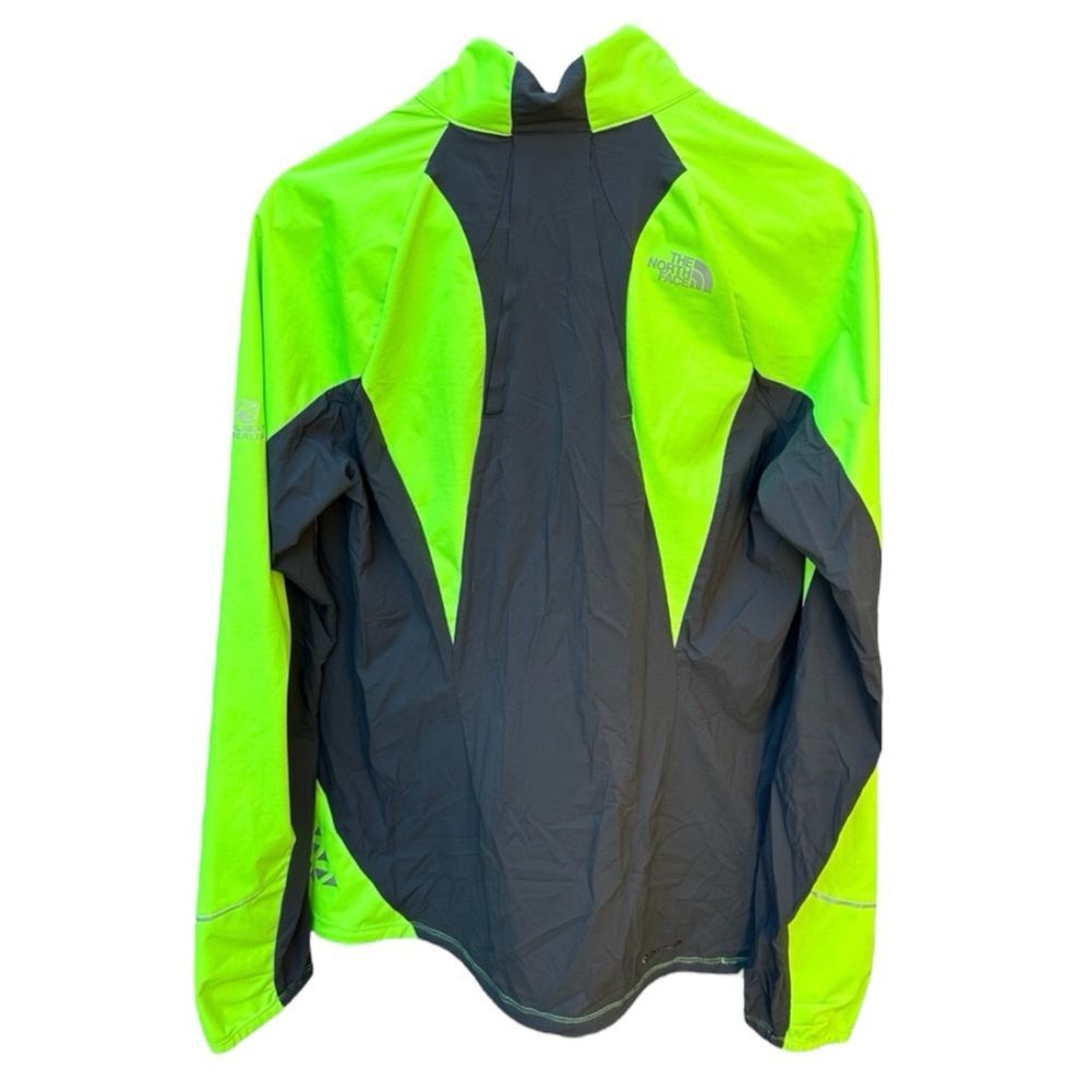 The North Face Women's High-Vis Lime Green and Black Windbreaker Jacket - Picture 2 of 14